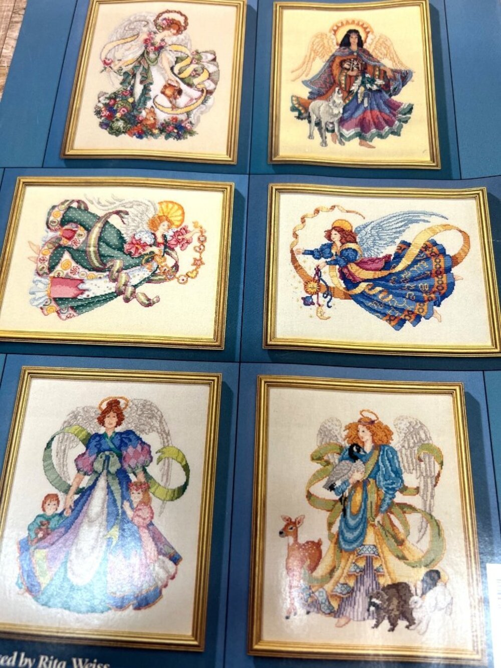Cross Stitch Angels Pattern Book School Of Needlework Six Heavenly Angel Designs